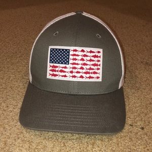BRAND NEW Columbia PFG USA Fish Mesh Hat